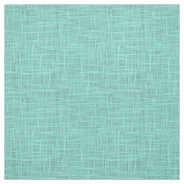 Aqua Turcos Grönt Blue Faux Jute Fabric Mönster Tyg (Provkarta)