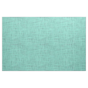 Aqua Turcos Grönt Blue Faux Jute Fabric Mönster Tyg