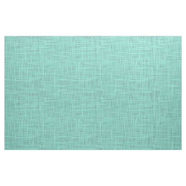 Aqua Turcos Grönt Blue Faux Jute Fabric Mönster Tyg (Fat Quarter)