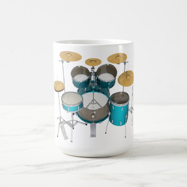 Aqua / Turquoise trumset: Kaffemugg (Center)