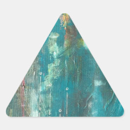 Aqua Upload Art Stickers Triangelformat Klistermärke