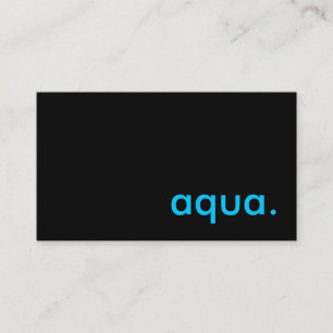 aqua. visitkort