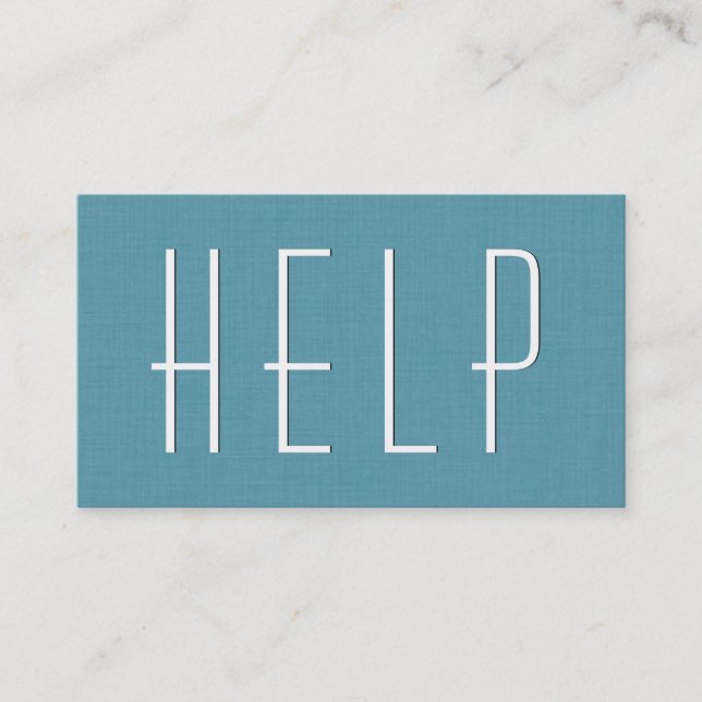 Aqua VOLUNTEER Simple Stil V40 Visitkort (Framsida)