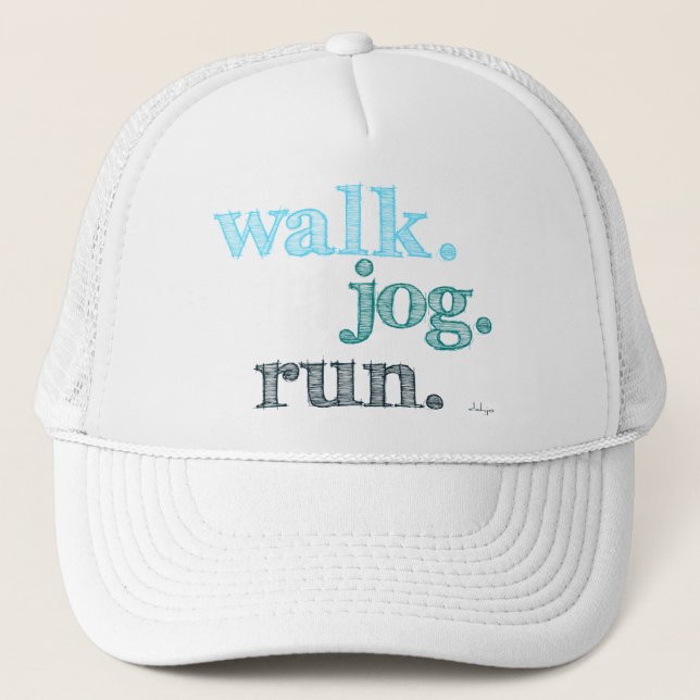 AQUA WALK JOG SPRINGA (typsnitt SHADED) Keps (Framsida)