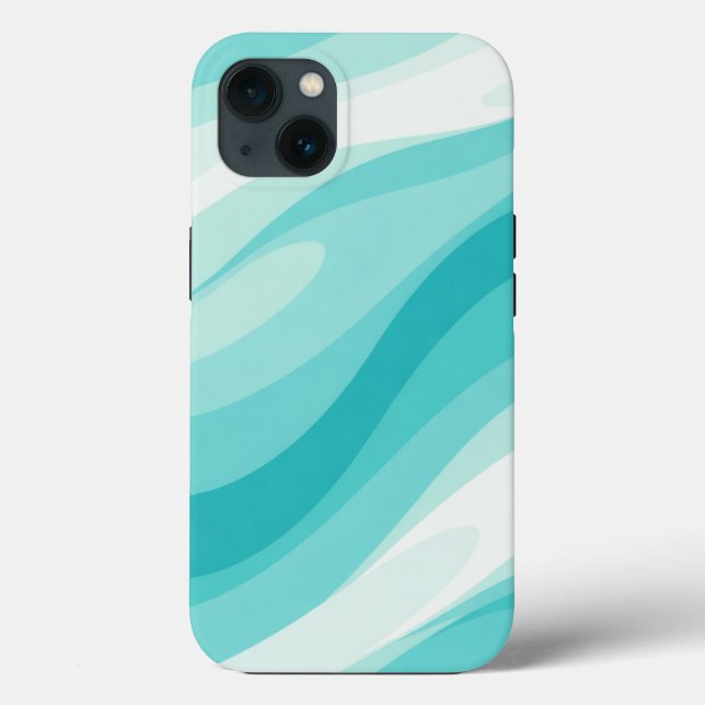 Aqua Wave Abstrakt Fodral (Baksida)