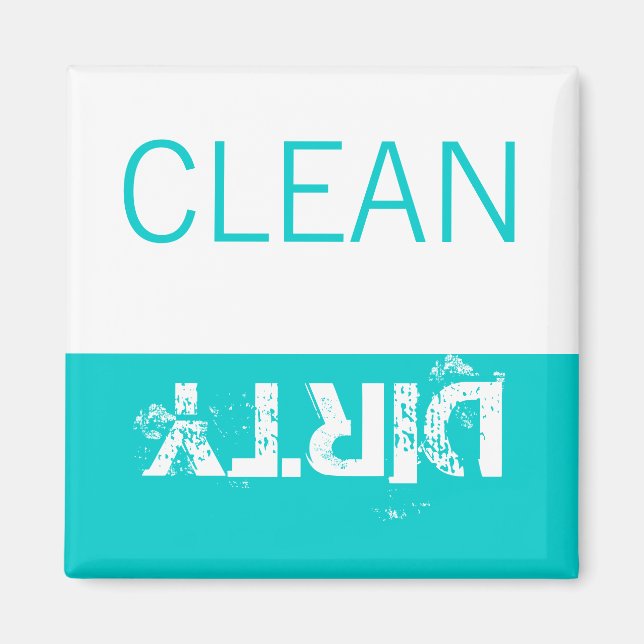 Aqua White Clean eller Dirty Magnets for Dishwashe Magnet (Framsidan)