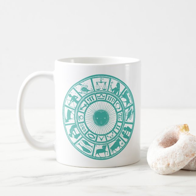 Aqua Zodiac Mugg (Med munk)