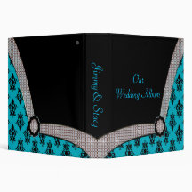 Aquablått & damastast Gemgnistra för svart