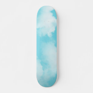 Aquablåttmoln Mini Skateboard Bräda 18,5 Cm