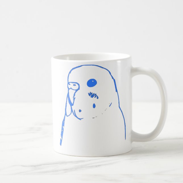 AquaBudgie porträtt Kaffemugg (Höger)