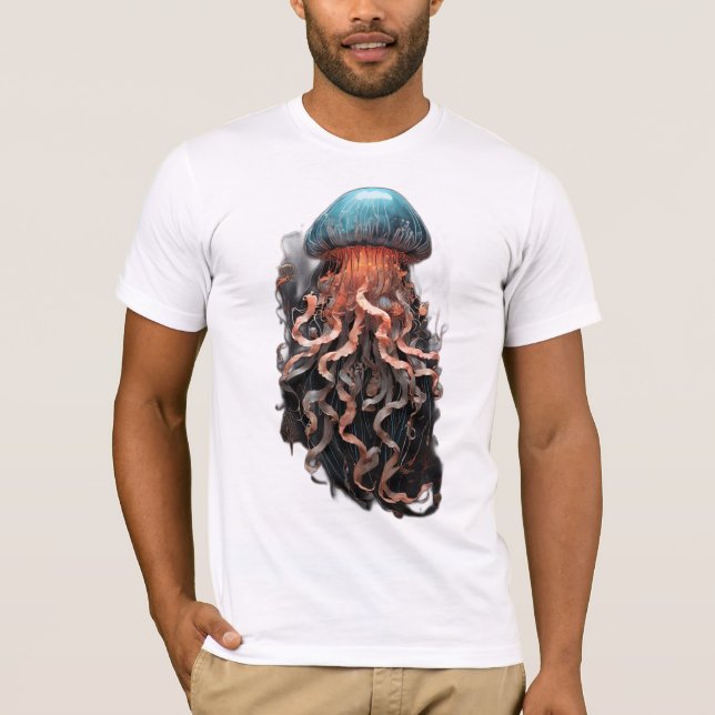 AquaDreams: Dive in i Enchantment med unik Jell T Shirt (Framsida)
