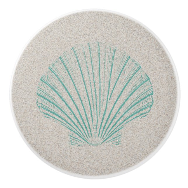 Aquahavssnäcka med Sandstruktur Knopp (Framsidan)