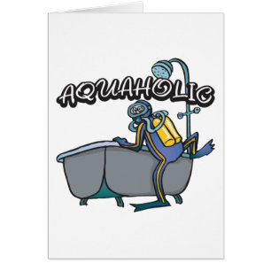 Aquaholic SCUBA Hälsningskort