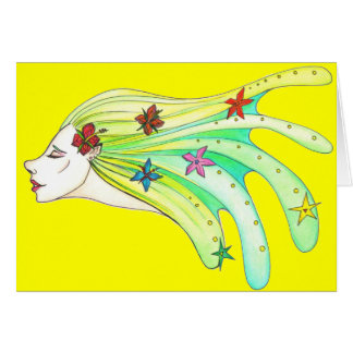 Aquakvinnakort Hälsningskort