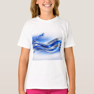 Aqualume Flow Shirt – Blå Silvervåg Energidesign T