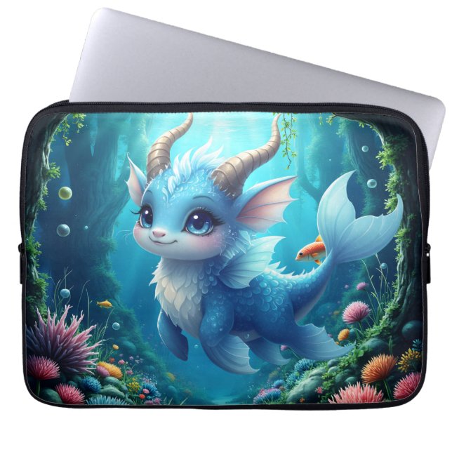 Aqualumi – Keeper of Coral Dreams.  Laptop Fodral (Framsidan)