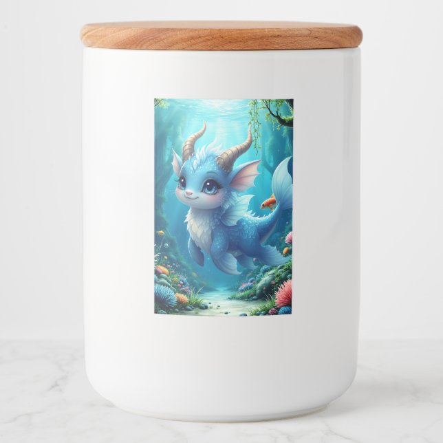 Aqualumi – Keeper of Coral Dreams.  Mat Etikett (Framsida)