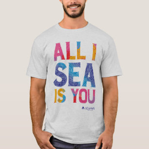Aquaman "All I Sea Is You" färgfläckig Paisley T Shirt