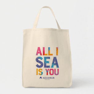 Aquaman   "All I Sea Is You" färgfläckig Paisley Tygkasse