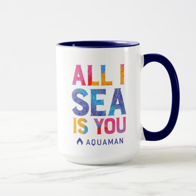 Aquaman | "alla I-havet är dig" färgrika Paisley Mugg (Höger)