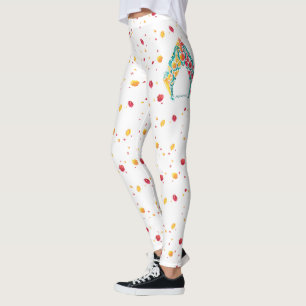 Aquaman Aquaman & Mera Themed snäckskallogotyp Leggings
