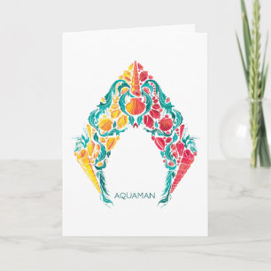 Aquaman Aquaman & Mera Themes Seashell-Logotyp Kort