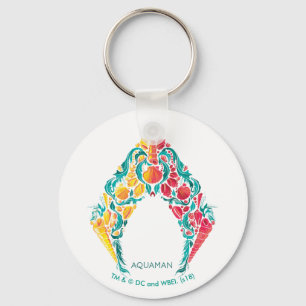 Aquaman Aquaman & Mera Themes Seashell-Logotyp Nyckelring