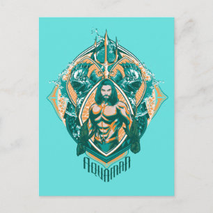 Aquaman Aquaman & Trenchers Grafik Vykort