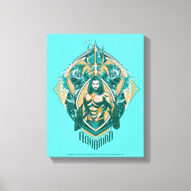 Aquaman | Aquaman & Trenchers Graphic Canvastryck (Framsida)