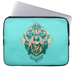 Aquaman   Aquaman & Trenchers Graphic Laptop Fodral