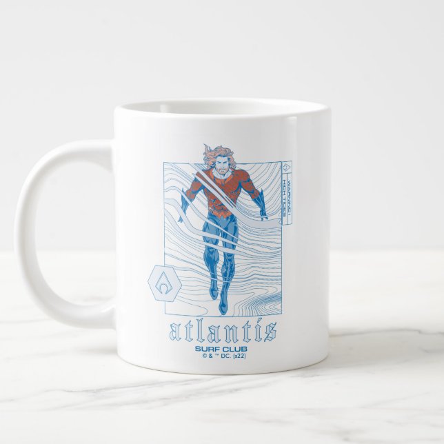 Aquaman - Atlantis Surf Club Jumbo Mugg (Vänster)
