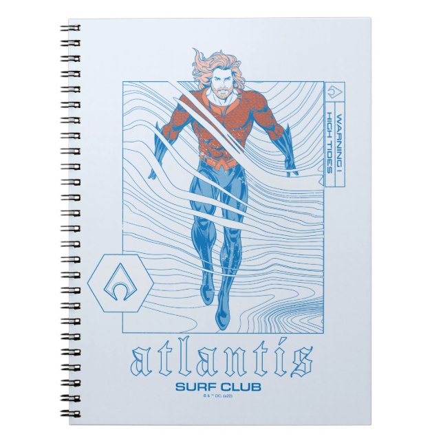 Aquaman - Atlantis Surfa Klubb Anteckningsbok (Framsidan)