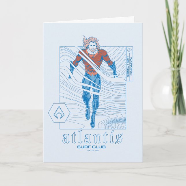 Aquaman - Atlantis Surfa Klubb Kort (Framsida)