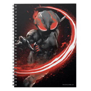 Aquaman Black Manta Red Swipe Graphic Anteckningsbok