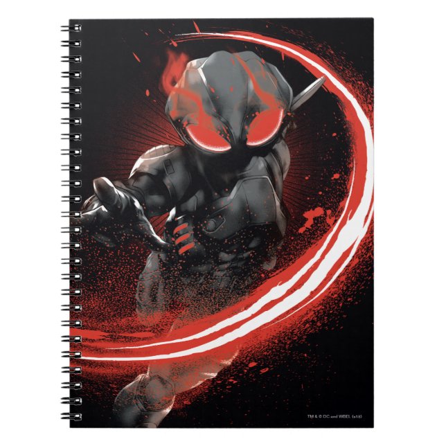 Aquaman | Black Manta Red Swipe Graphic Anteckningsbok (Framsidan)
