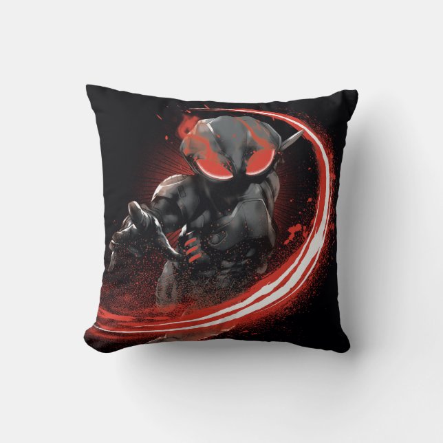 Aquaman | Black Manta Red Swipe Graphic Kudde (Framsida)
