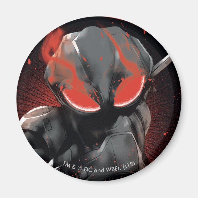 Aquaman | Black Manta Red Swipe Graphic Magnet (Framsidan)
