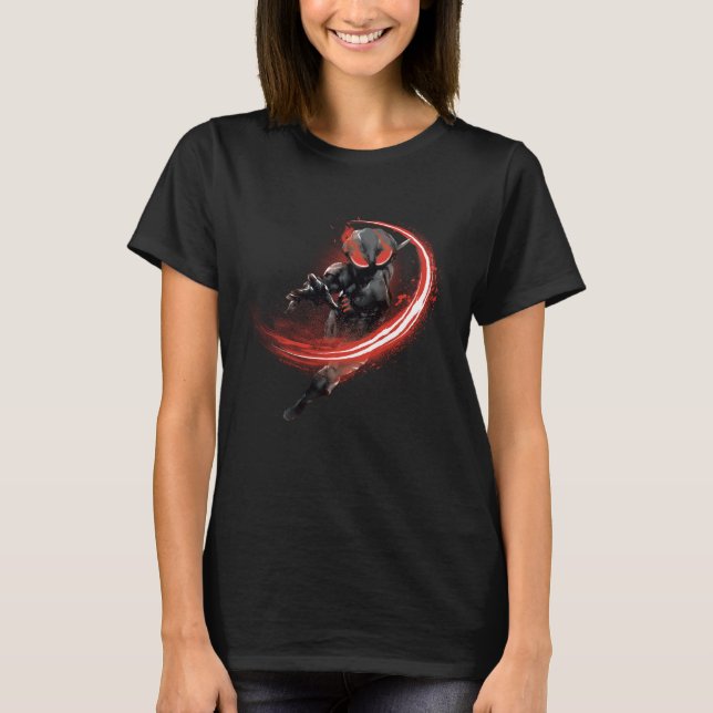 Aquaman | Black Manta Red Swipe Graphic T Shirt (Framsida)
