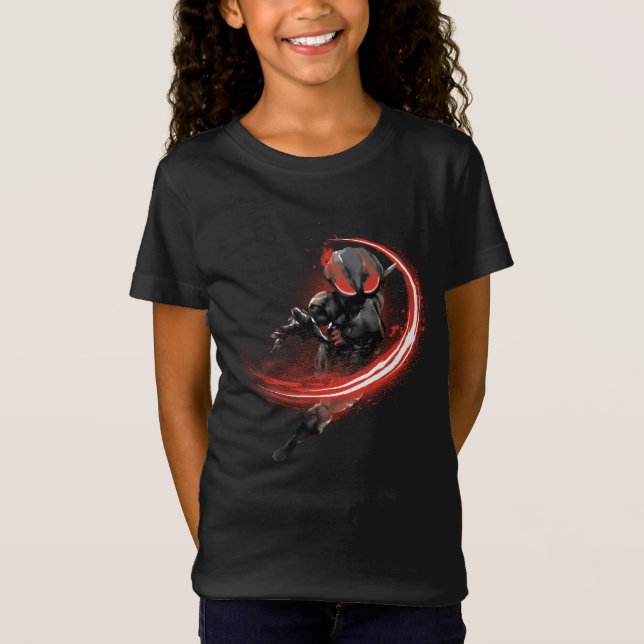 Aquaman | Black Manta Red Swipe Graphic T Shirt (Framsida)