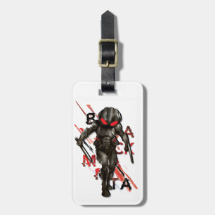 Aquaman Black Manta Scattered Typography Graphic Bagagebricka