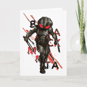 Aquaman Black Manta Scattered Typography Graphic Kort