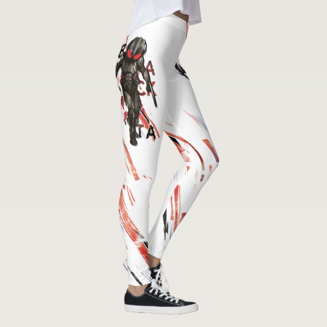 Aquaman | Black Manta Scattered Typography Graphic Leggings (Höger)