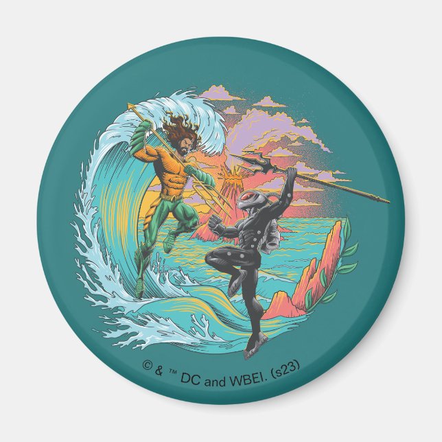 Aquaman & Black Manta Tidal Wave Magnet (Framsidan)