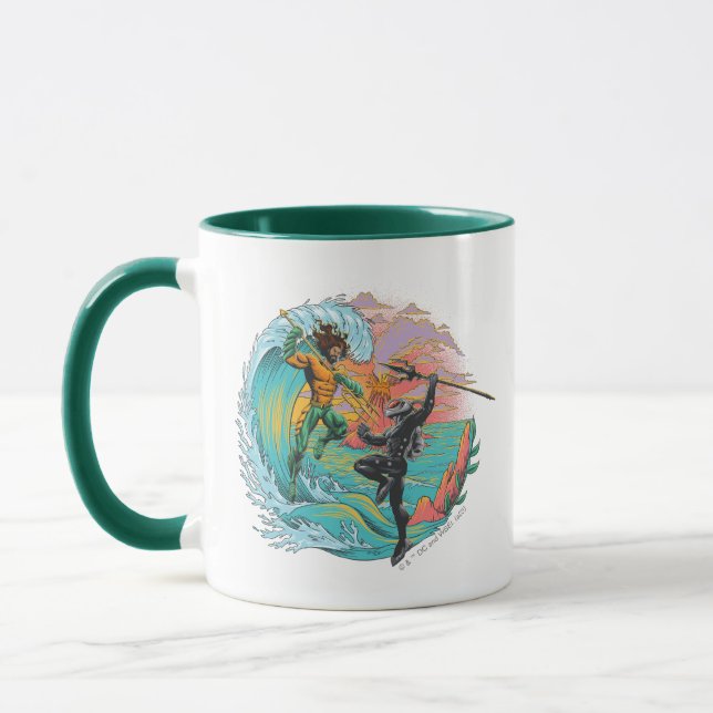 Aquaman & Black Manta Tidal Wave Mugg (Vänster)