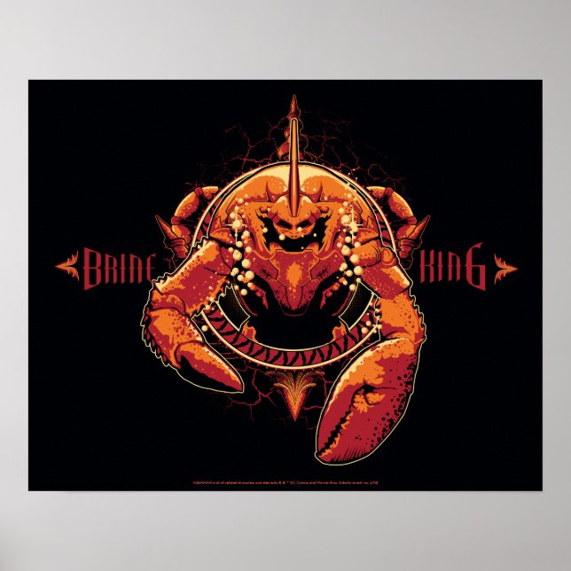 Aquaman | Brine Kung Graphic Poster (Framsidan)
