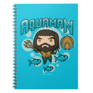 Aquaman   Chibi Aquaman Undersea Graphic Anteckningsbok