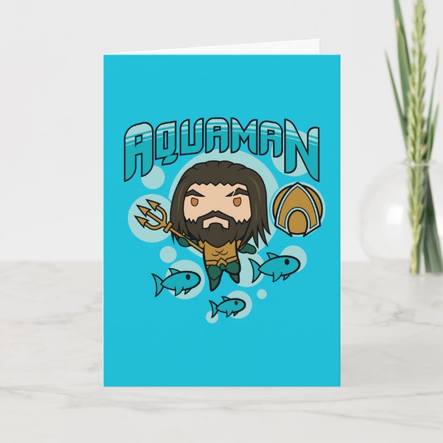 Aquaman | Chibi Aquaman Undersea Graphic Kort (Framsida)