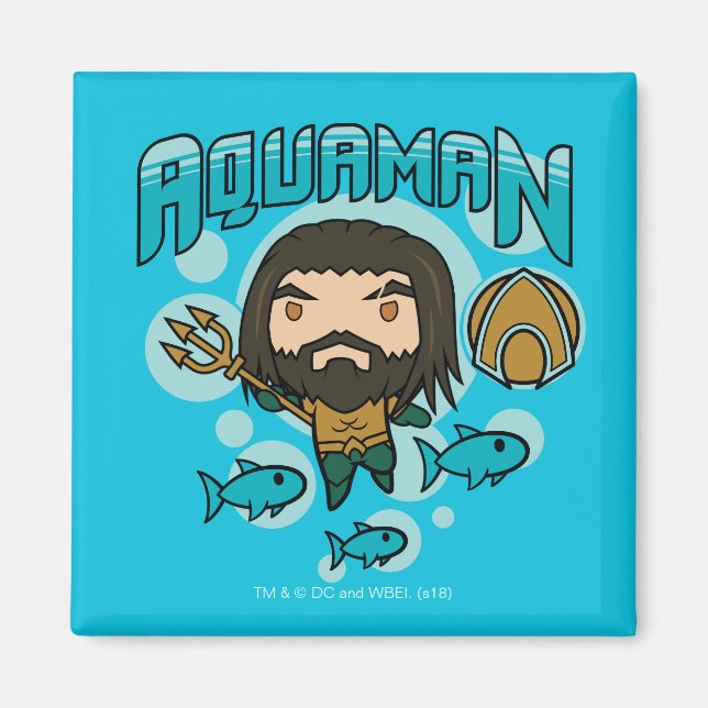 Aquaman | Chibi Aquaman Undersea Graphic Magnet (Framsidan)