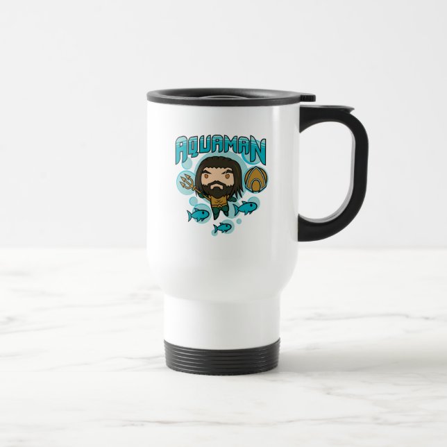 Aquaman | Chibi Aquaman Undersea Graphic Resemugg (Höger)