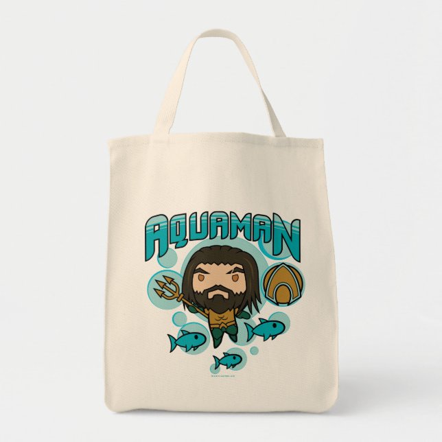 Aquaman | Chibi Aquaman Undersea Graphic Tygkasse (Framsidan)